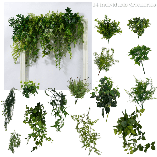 Mix Greenery Artificial Garland - Image 2
