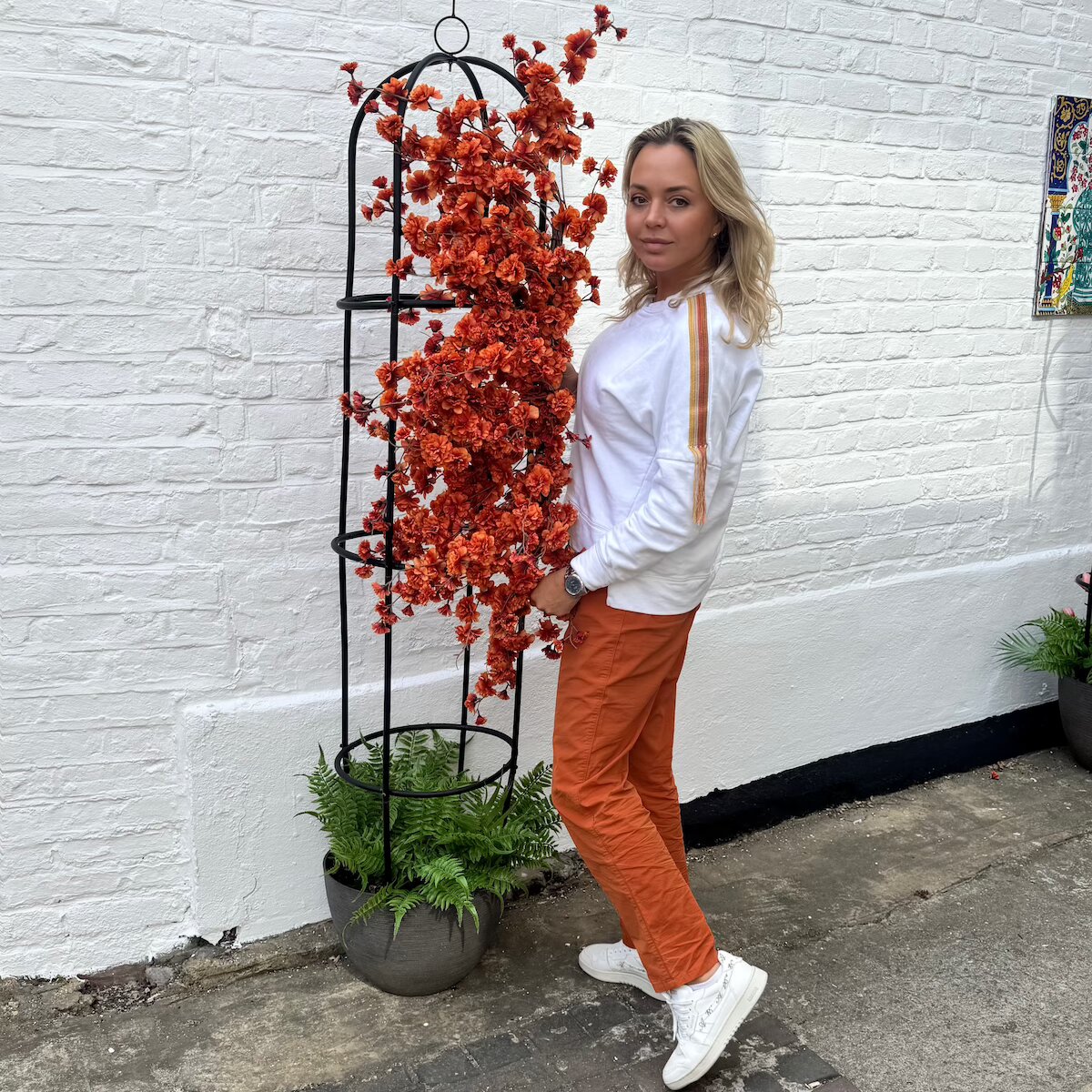 orange garlands