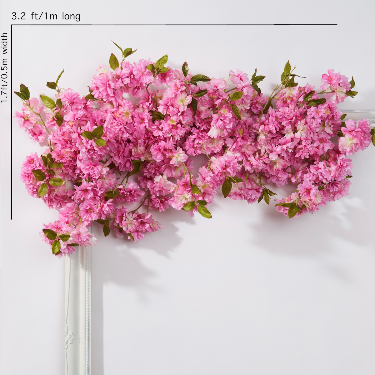 pink cheery blossom garland
