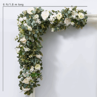 eucalyptus weeding garland silk