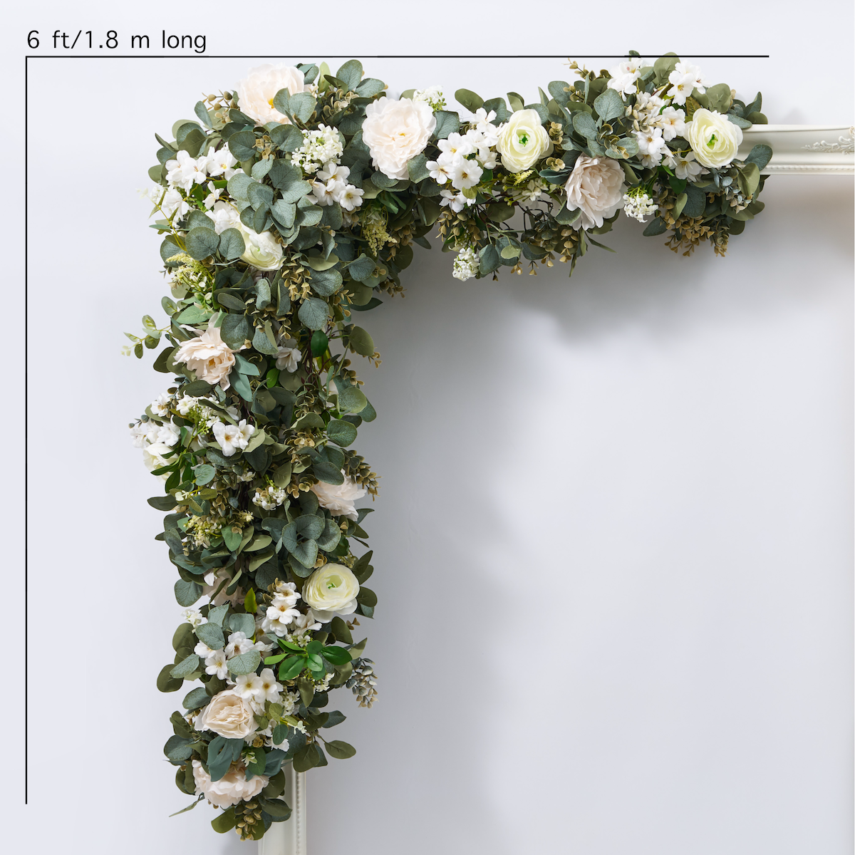 eucalyptus weeding garland silk