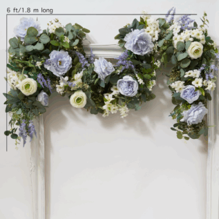 eucalyptus weeding garland silk