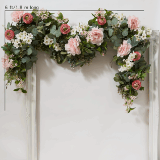 eucalyptus weeding garland silk