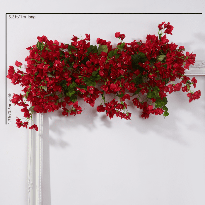 red bougainvillaea garland