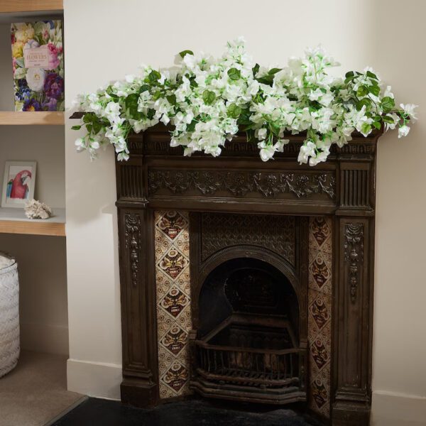 White Bougainvillea Garland - Image 2