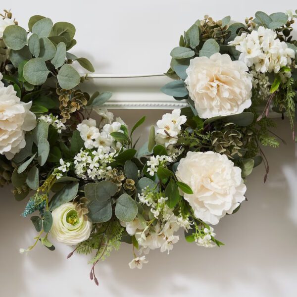 White Wedding Eucalyptus Garland - Image 3