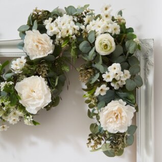 White Wedding Eucalyptus Garland - Image 2