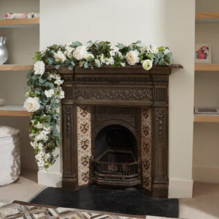 White Wedding Eucalyptus Garland - Image 5