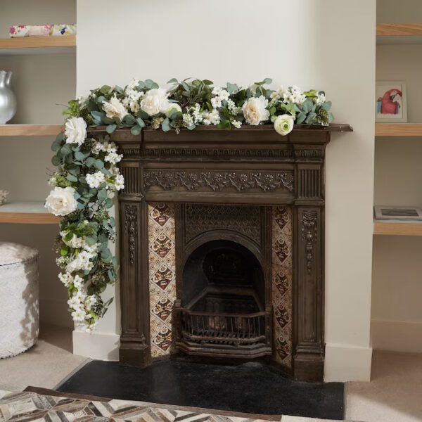 White Wedding Eucalyptus Garland - Image 5