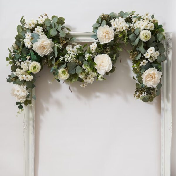 White Wedding Eucalyptus Garland - Image 4