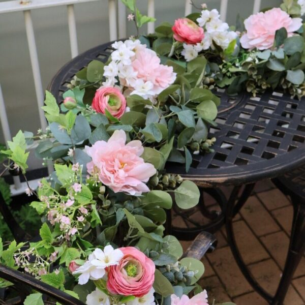 Pink And White Wedding Garland - Image 9