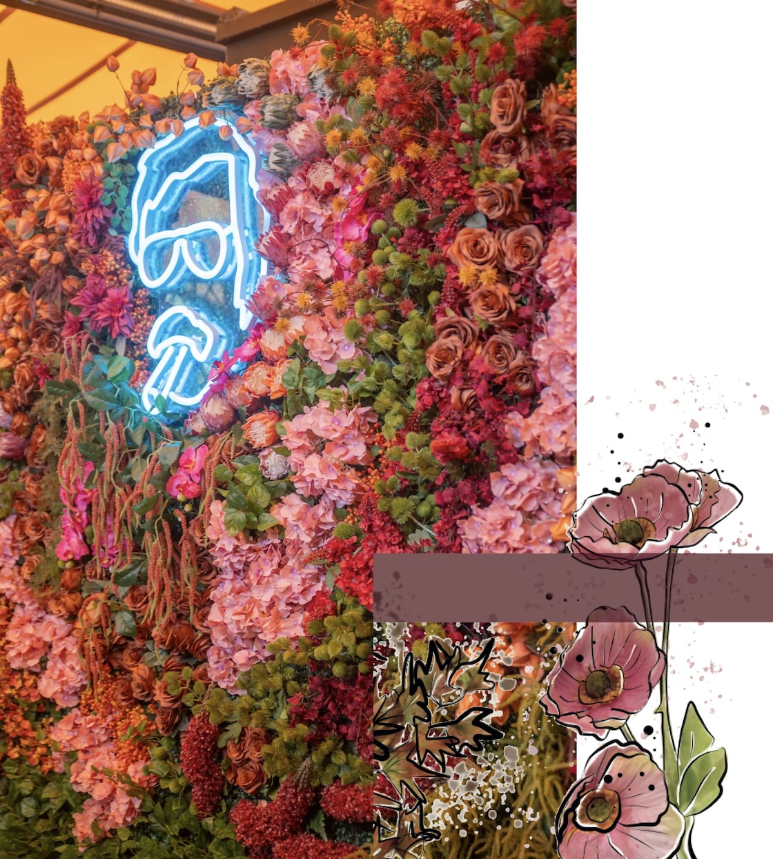 bloomsart flower wall