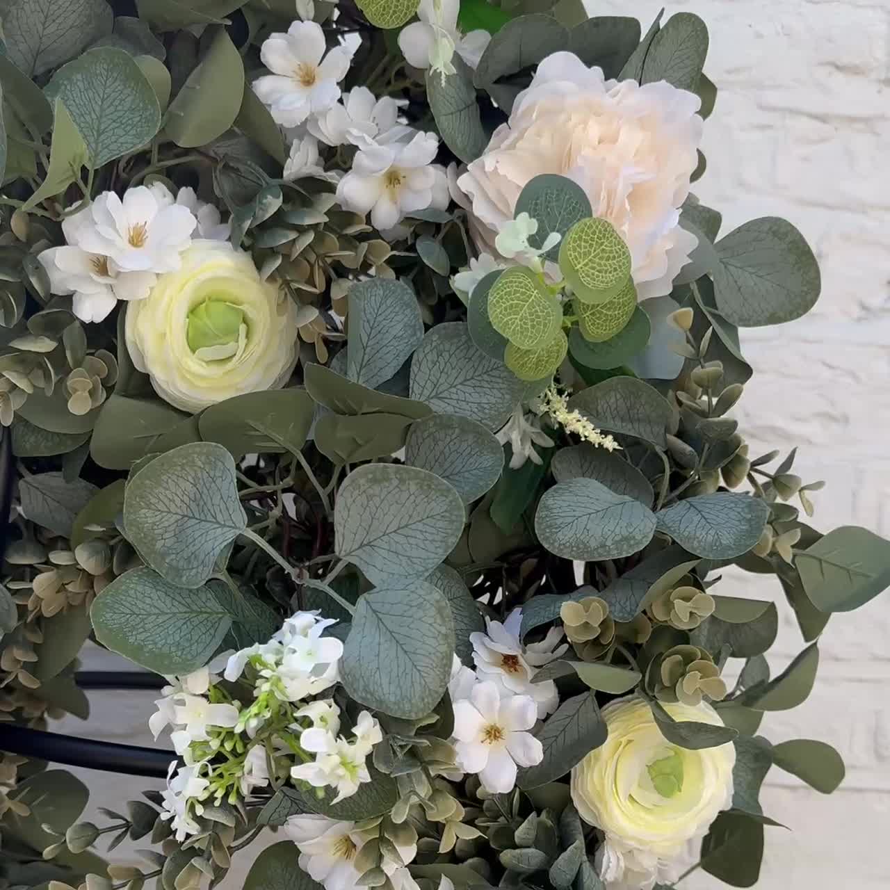 White Wedding Eucalyptus Garland Video