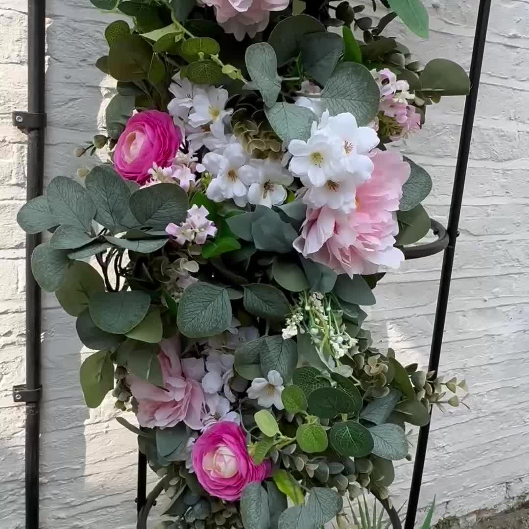 Pink And White Wedding Garland Video