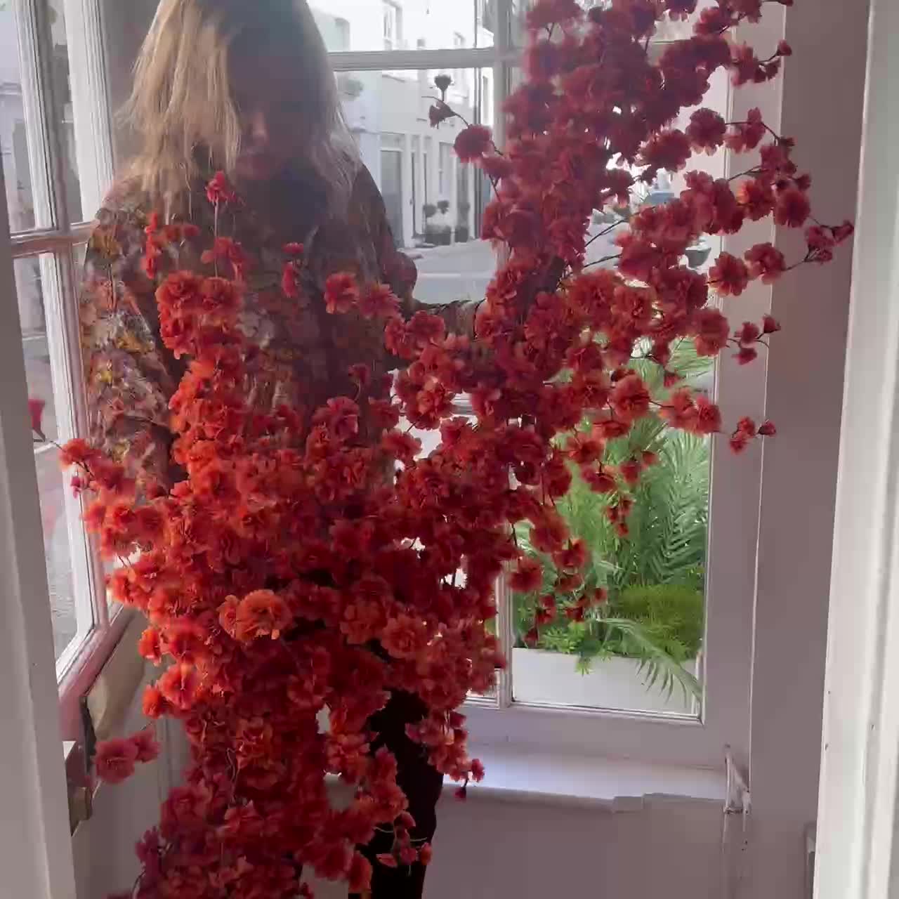 Orange Cherry Blossom Garland Video
