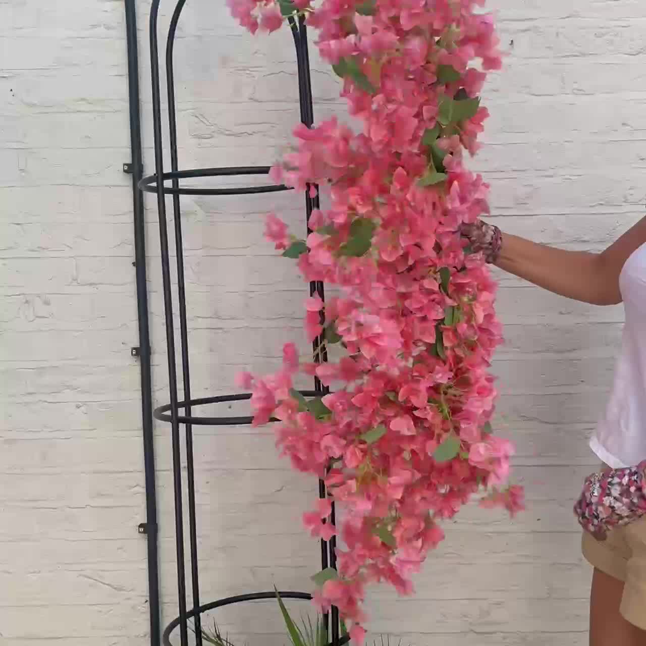 Soft Rose Bougainvillea Garland Video